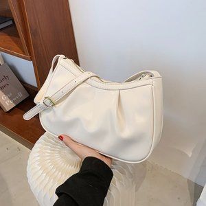 women shoulder bag,white
